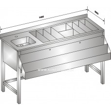 Станція бармена СБ-Мш-1400 * 550/830 * 850/250 (201)